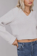 Serena Knit Sweater in Grey