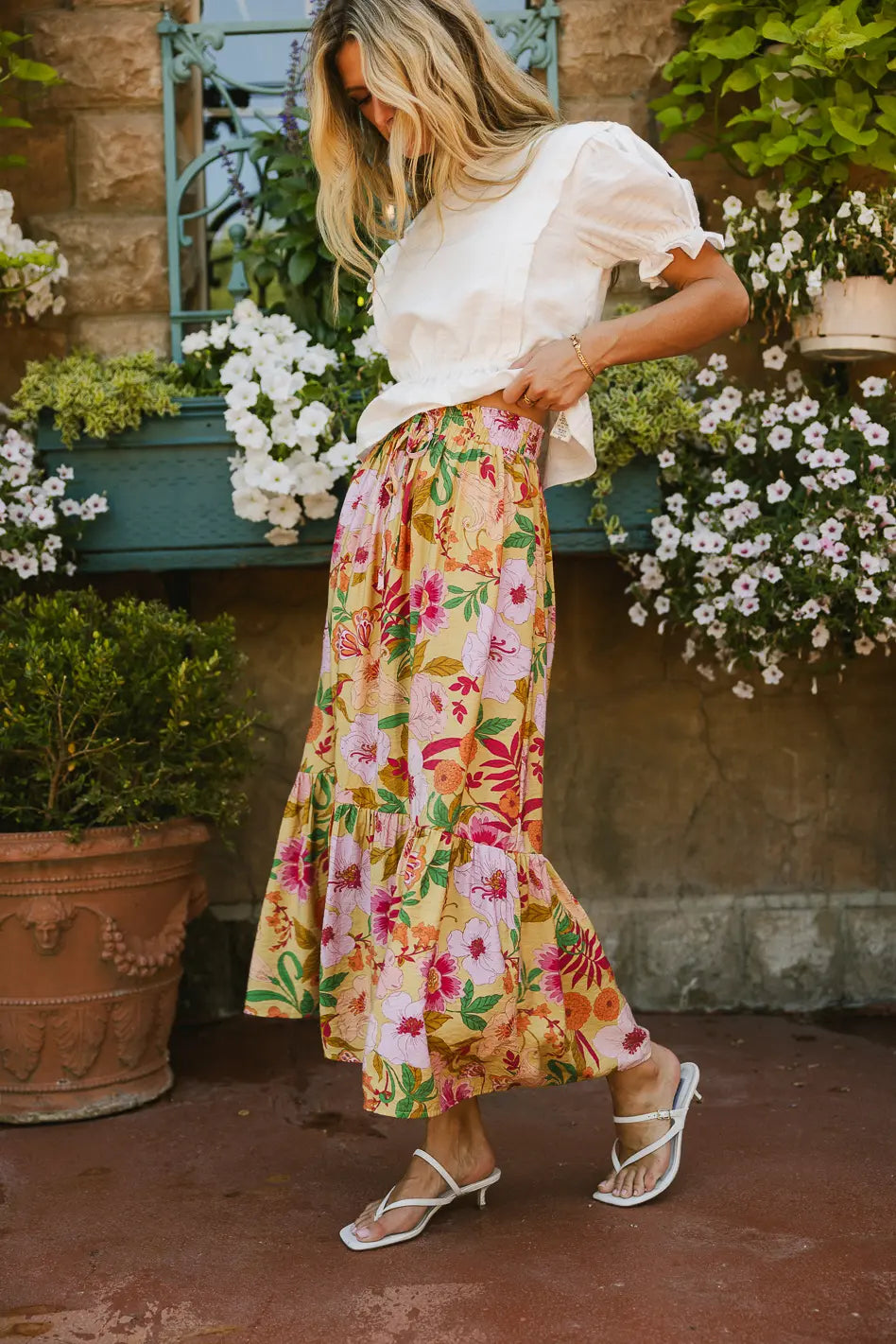 Cecily Floral Skirt - FINAL SALE