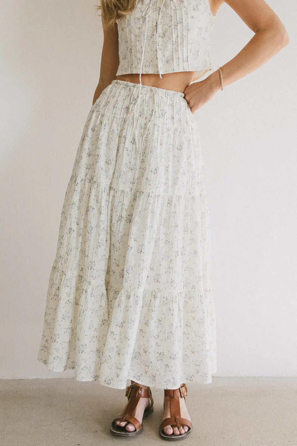 Jenna Floral Midi Skirt