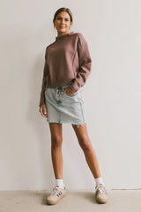 Leander Knit Sweater in Mauve