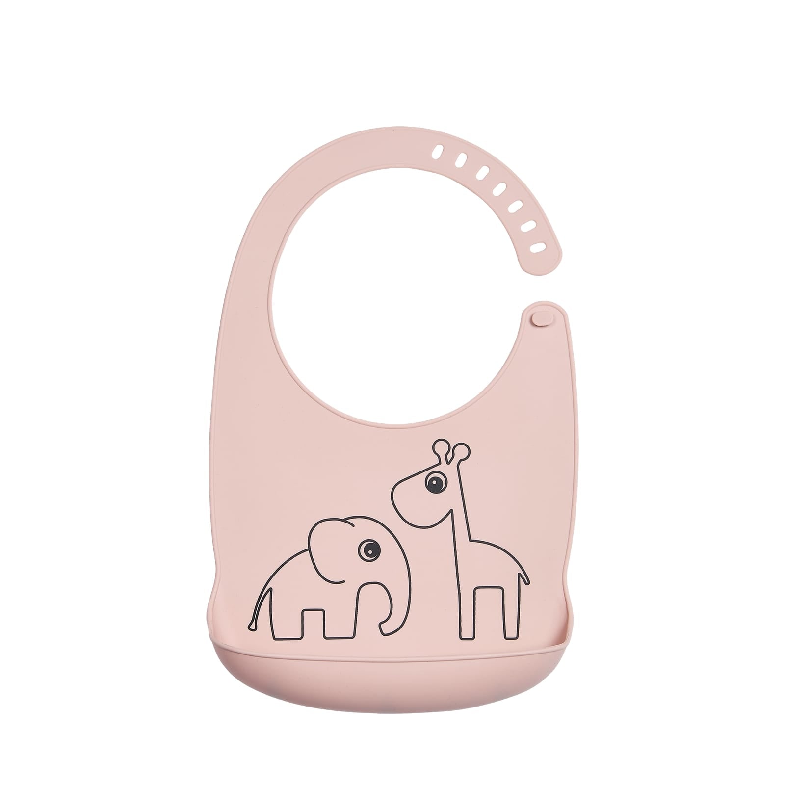 Silicone Bib – Deer Friends Powder