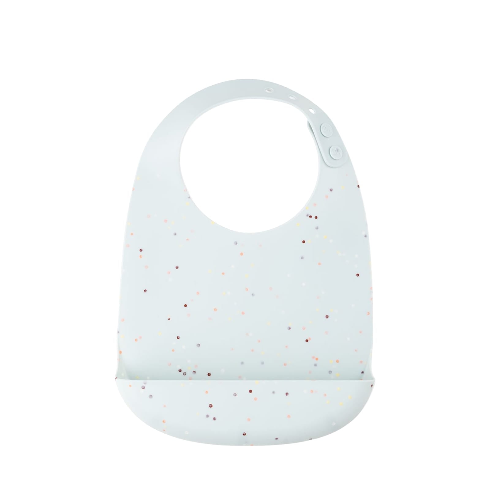 Silicone Bib – Confetti Blue