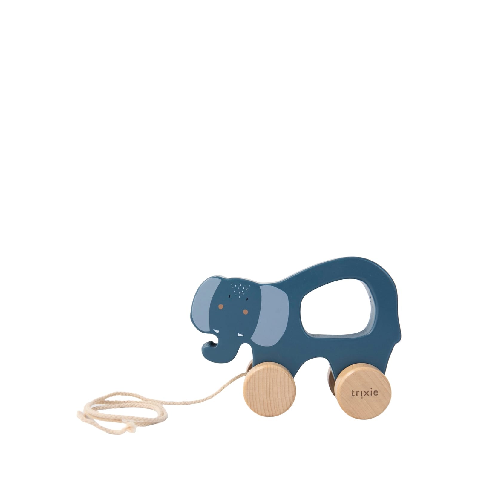 Wooden Pull Along Toy – Mrs Elephant