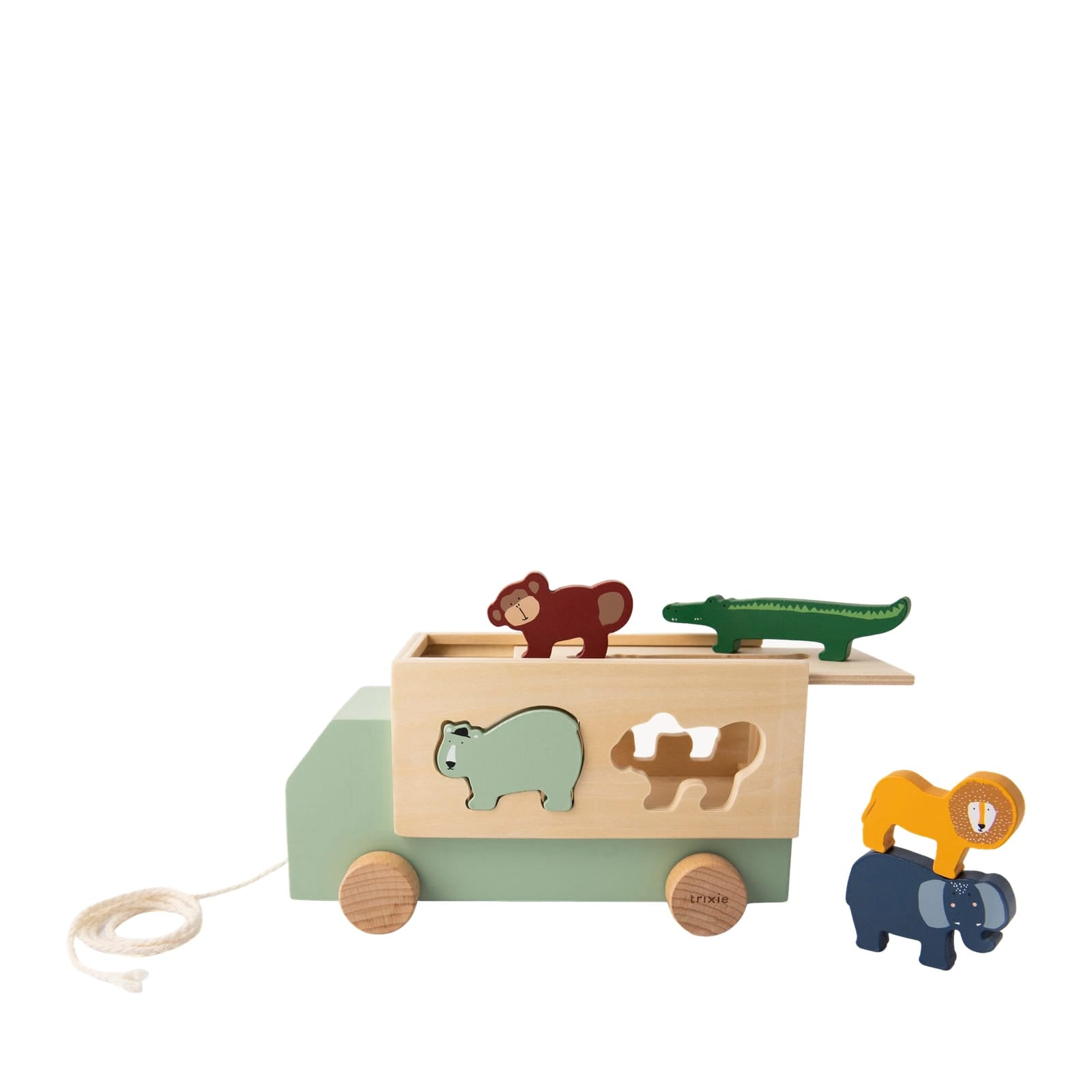 Wooden Animal Sorting Truck