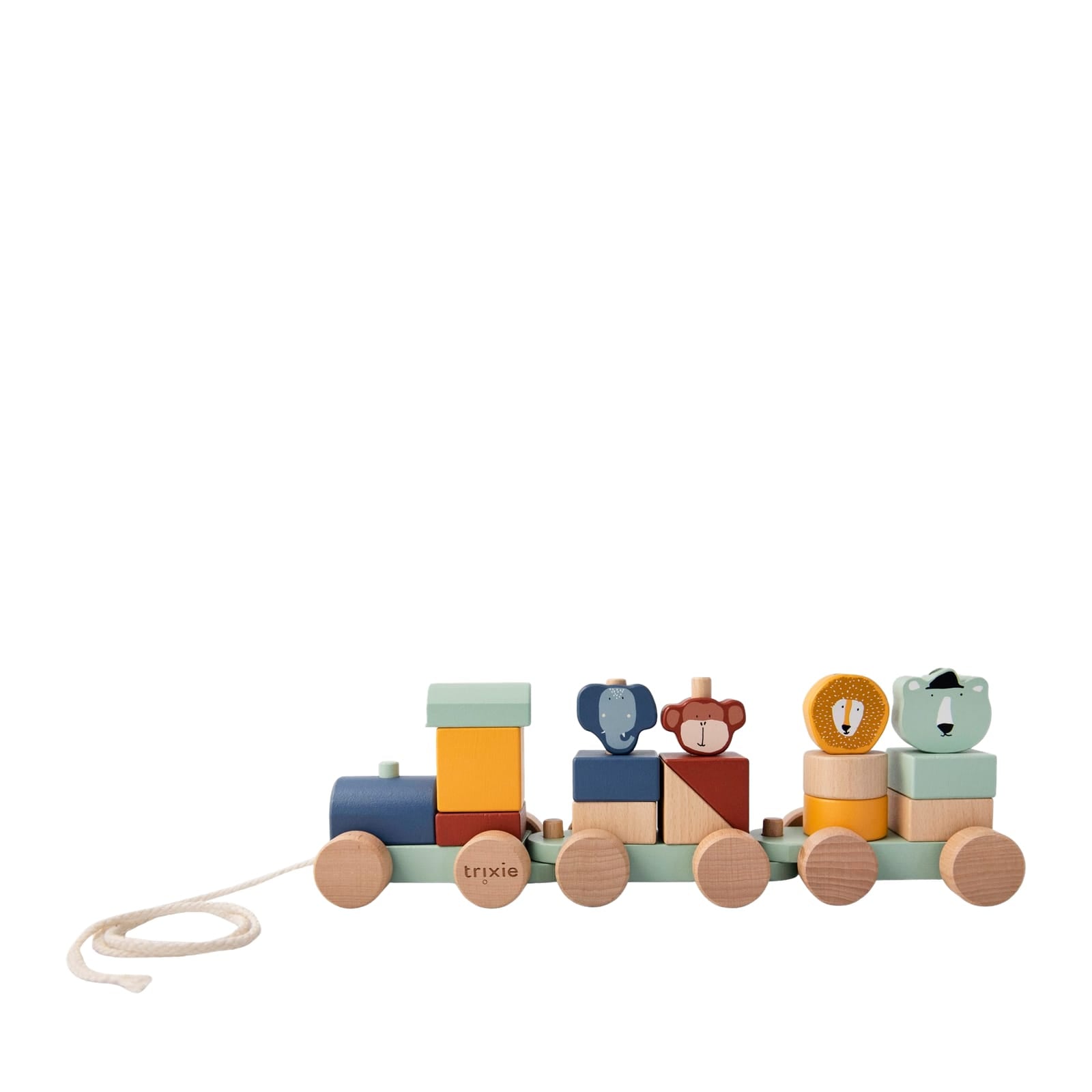 Wooden Animal Stacking Train