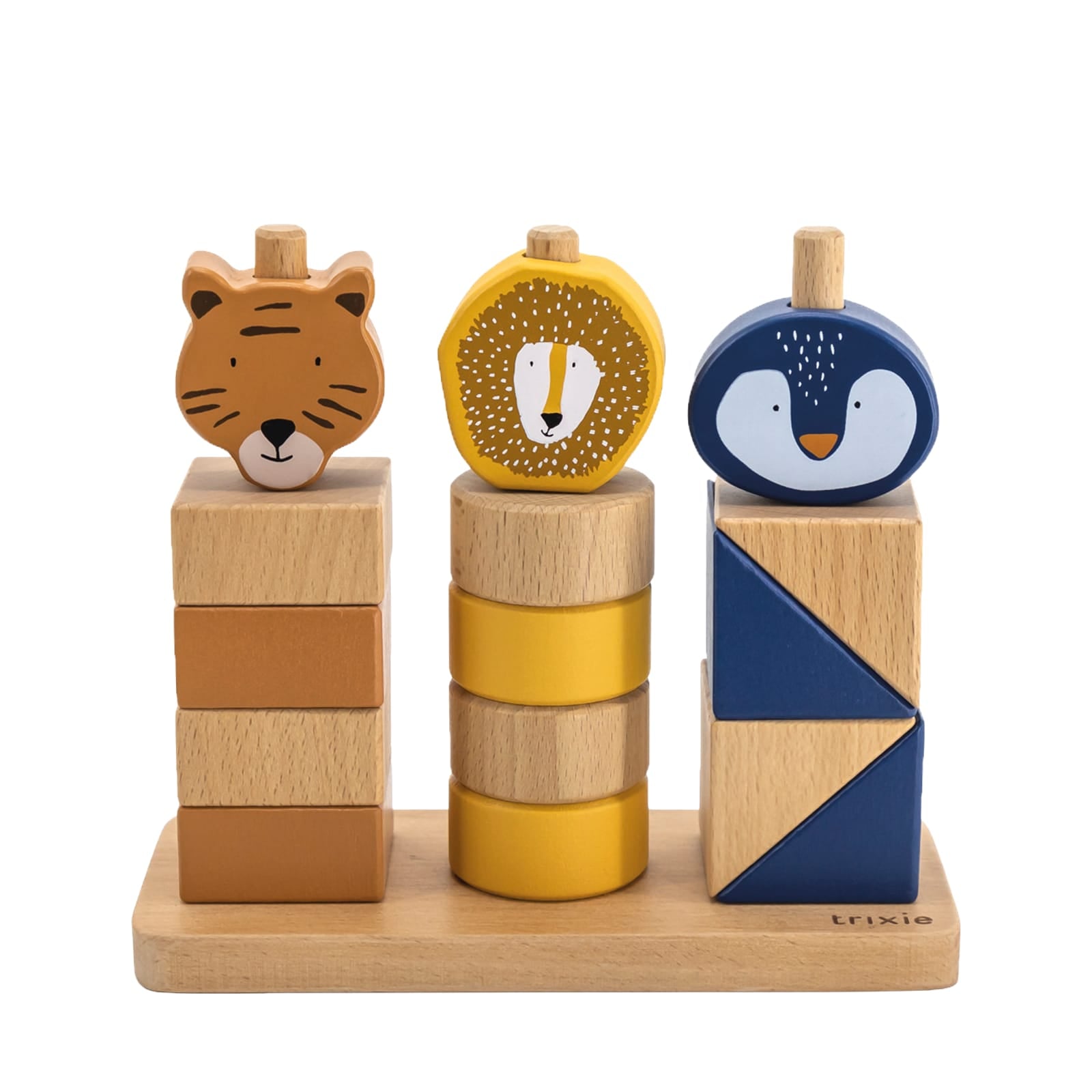 Wooden Animal Blocks Stacker