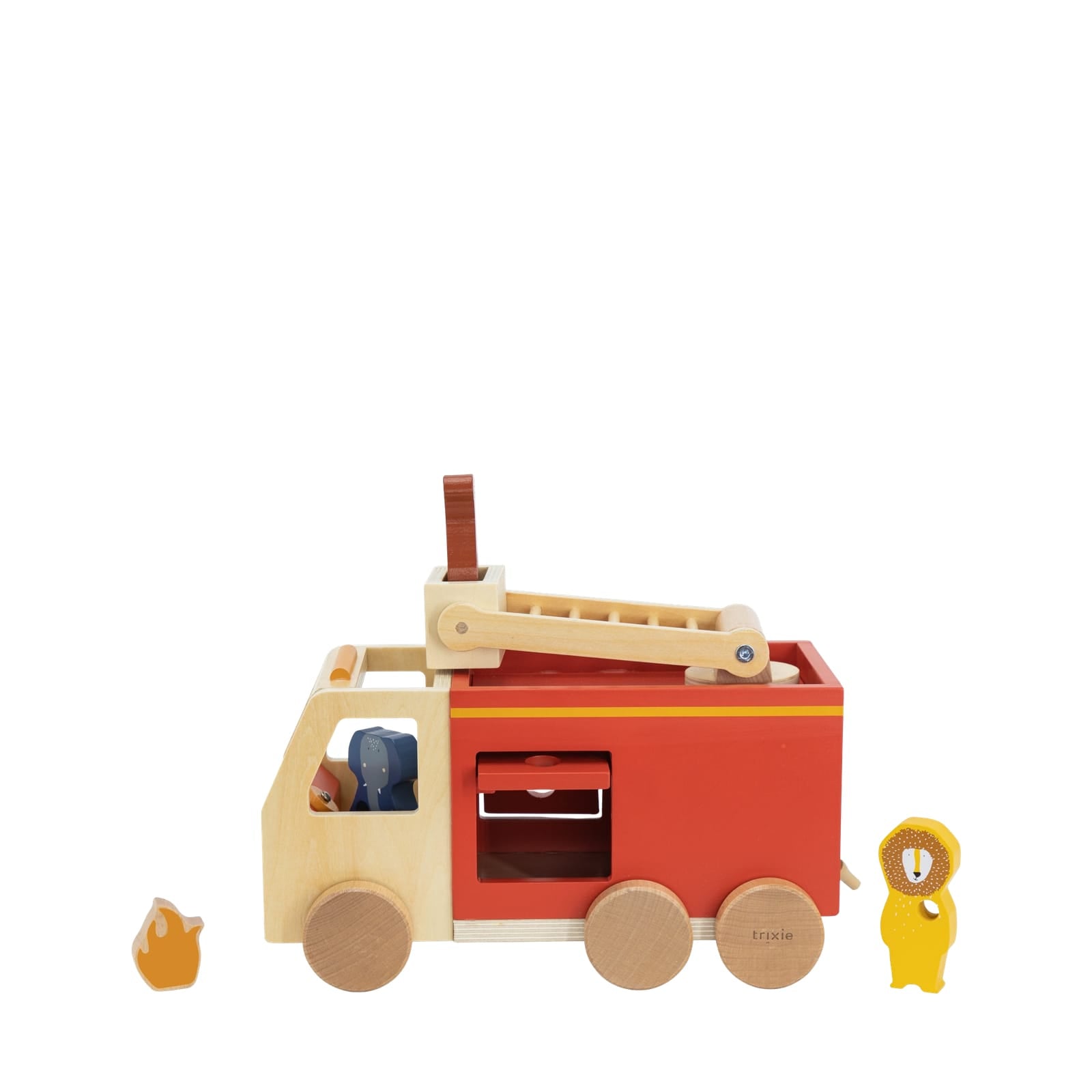 Wooden Fire Truck and Animals