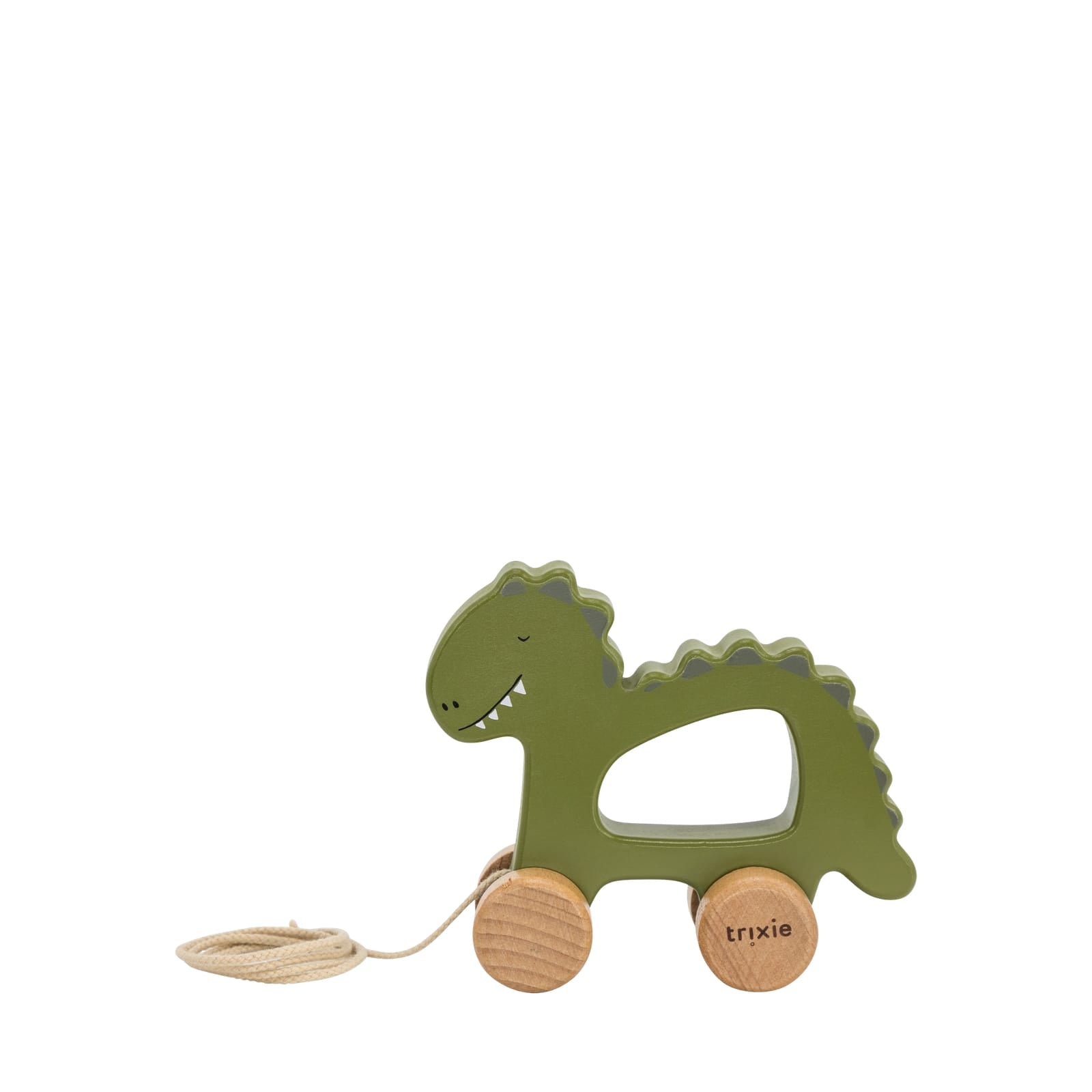 Wooden Pull Along Toy – Mr Dino