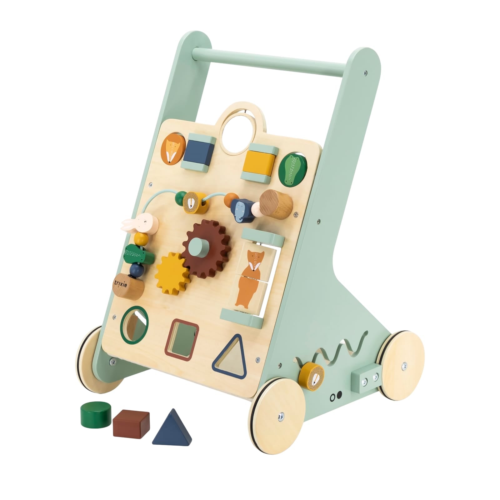 Wooden Animal Activity Baby Walker