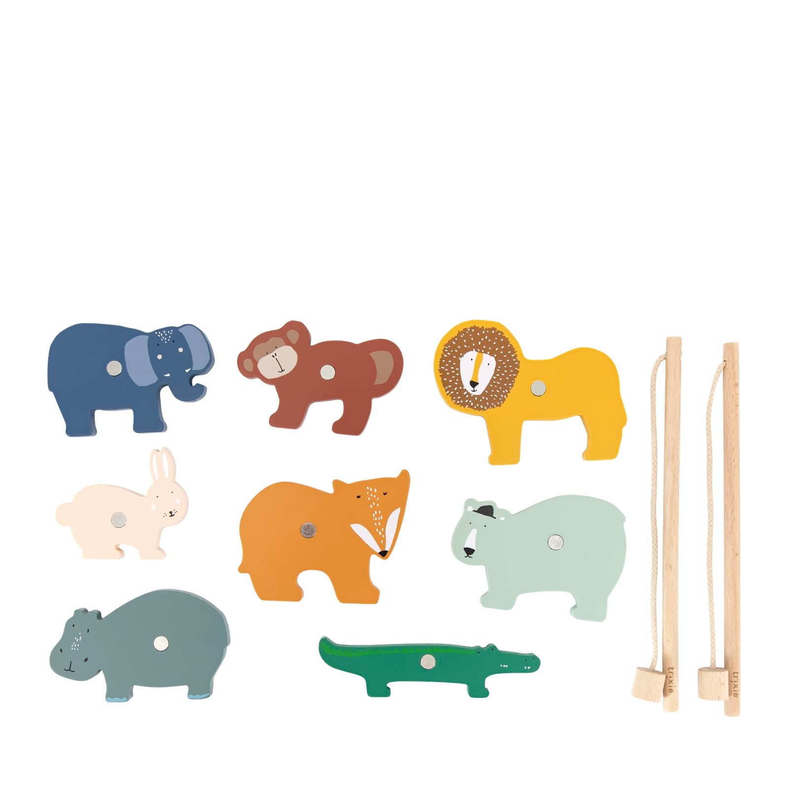 Wooden Animal Fishing Game