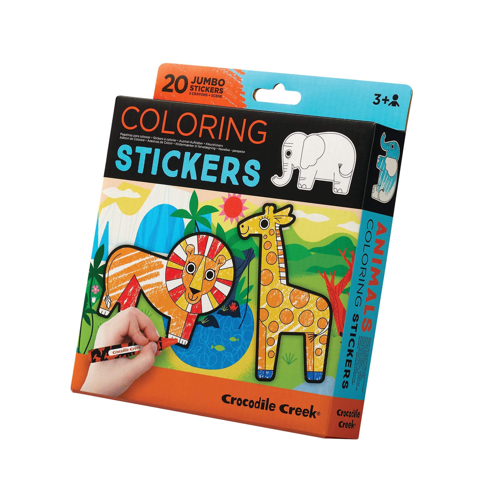 Colouring Stickers & Crayons – Animals