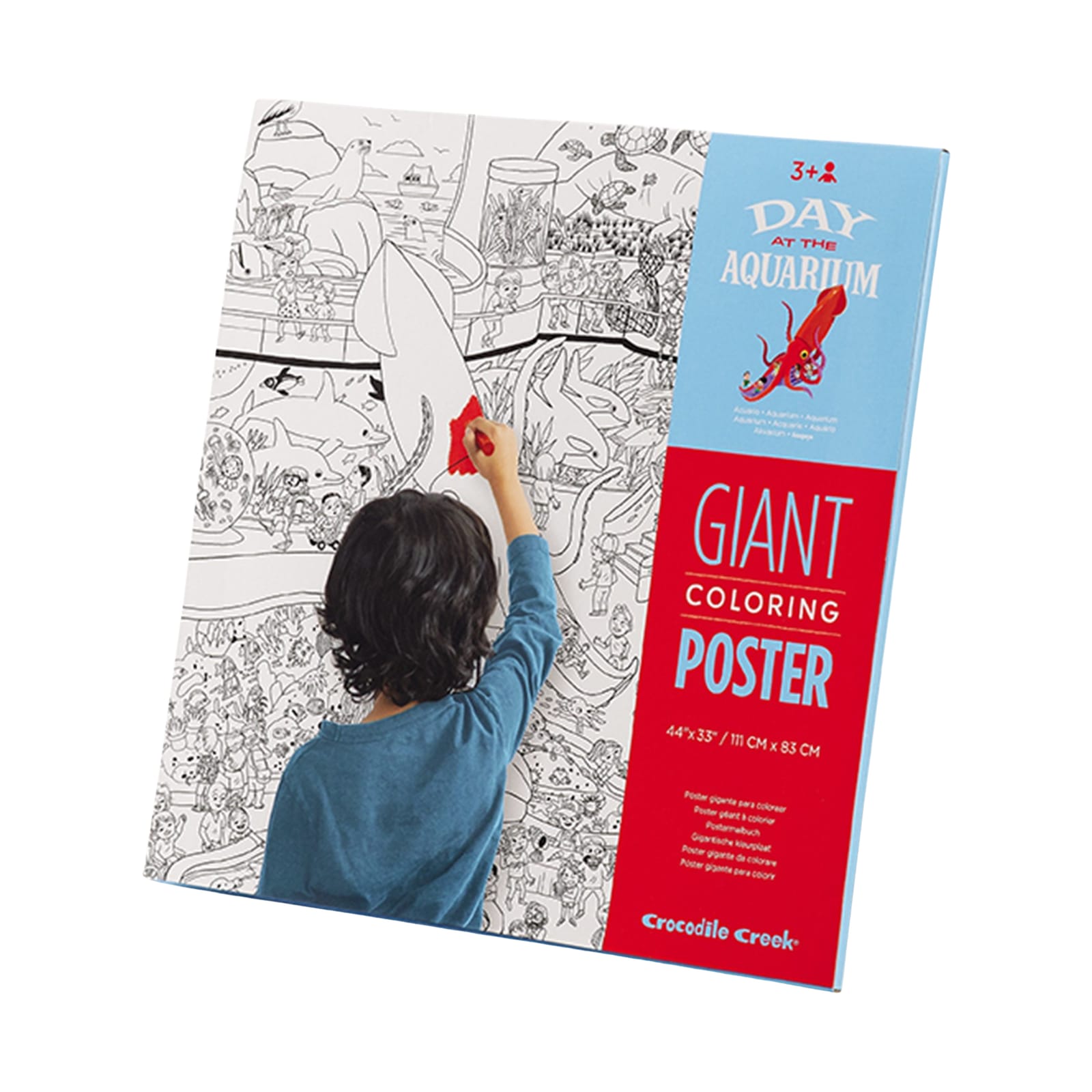 Giant Colouring Poster – Day at the Aquarium