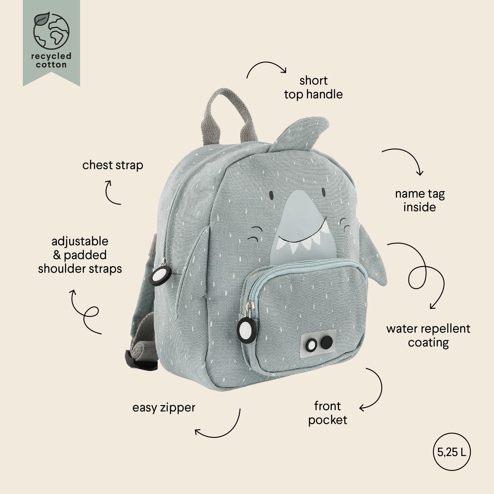 Backpack Small – Mr Shark