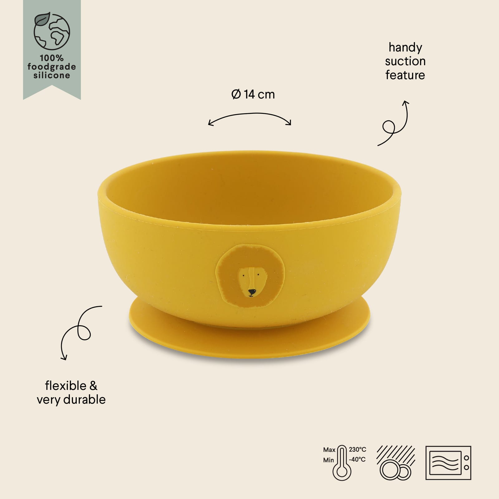 Silicone Bowl with Suction – Mr Lion