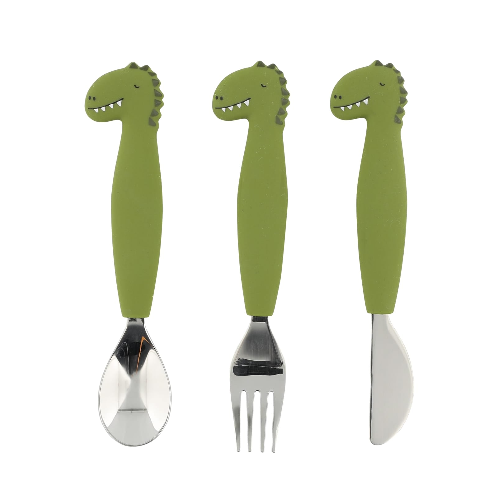 Silicone Cutlery Set 3-Pack – Mr Dino