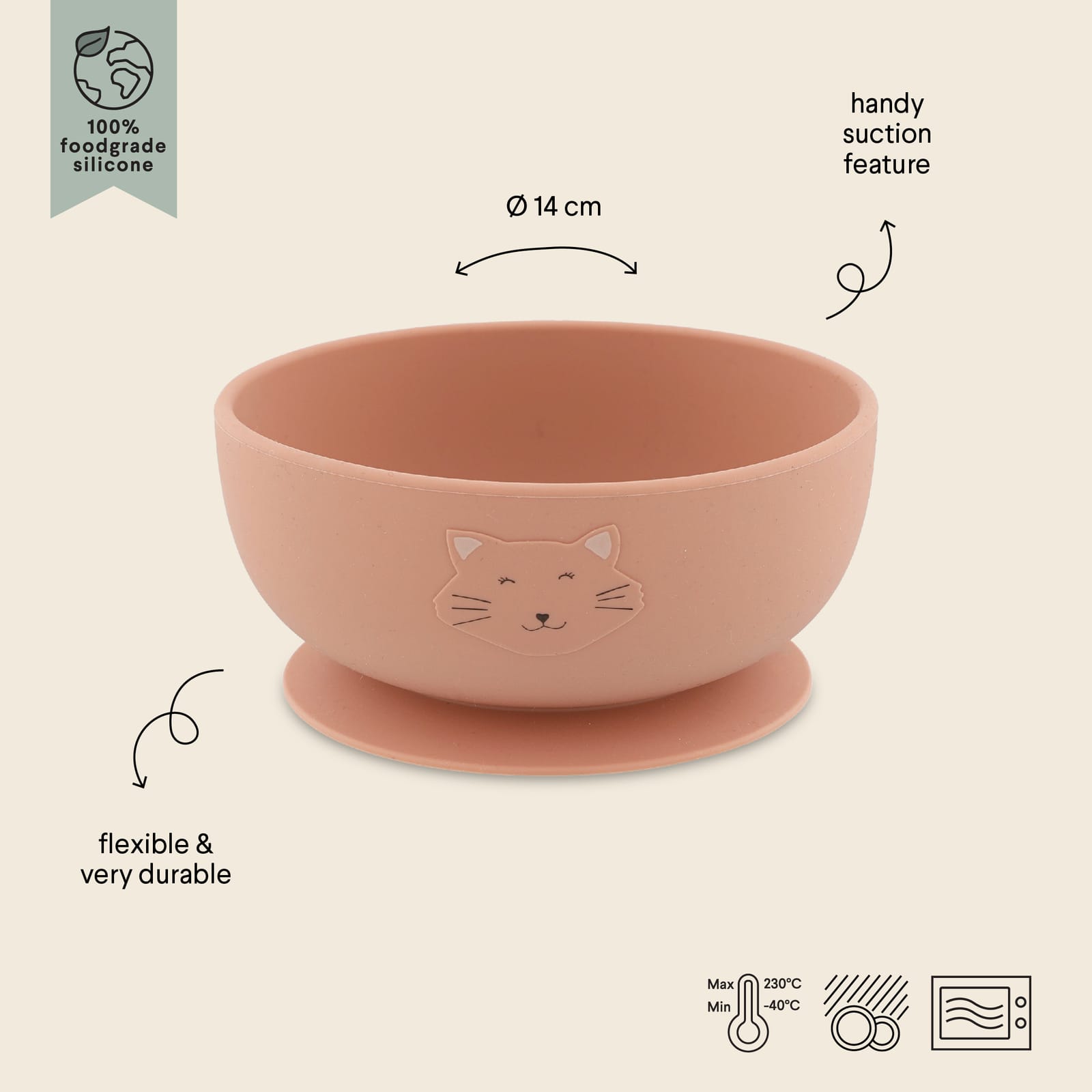 Silicone Bowl with Suction – Mrs Cat