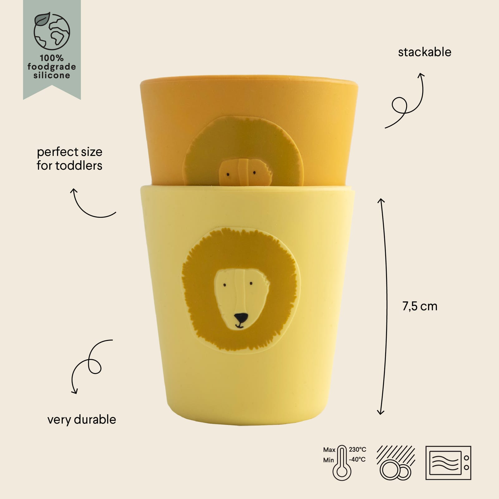 Silicone Cup 2-Pack – Mr Lion