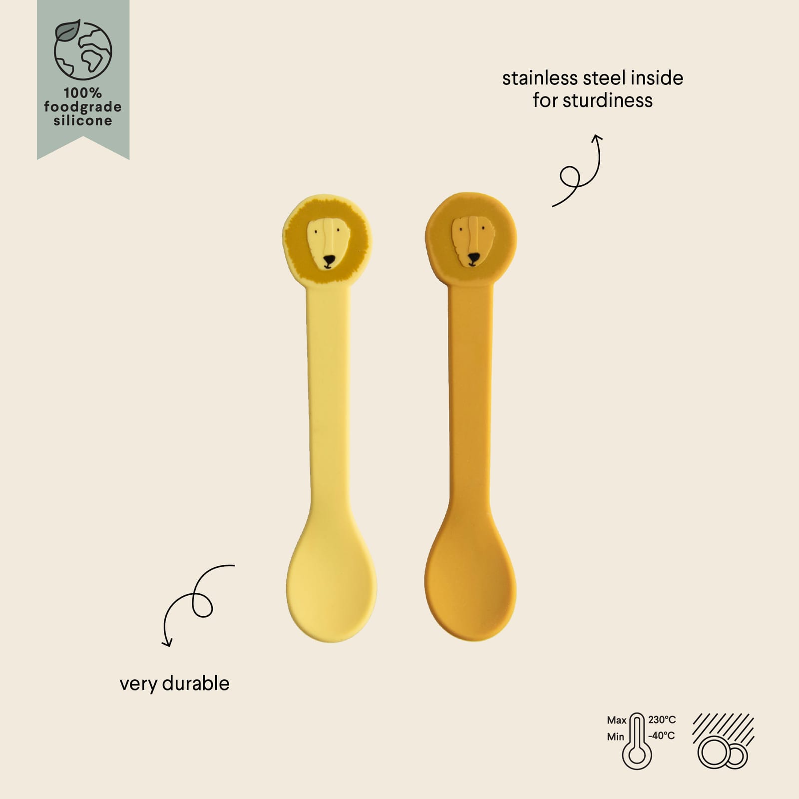 Silicone Spoon 2-Pack – Mr Lion