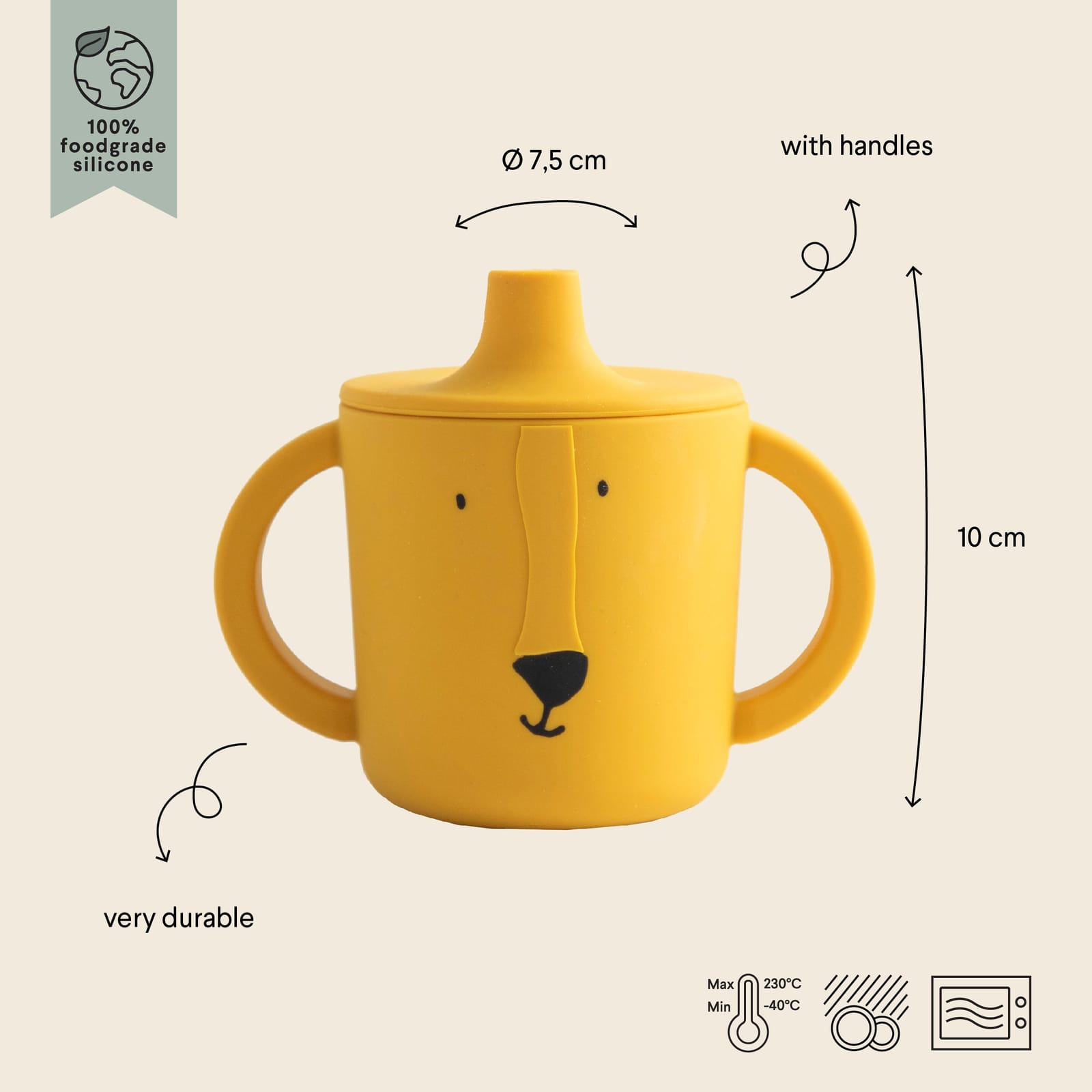 Silicone Sippy Cup – Mr Lion