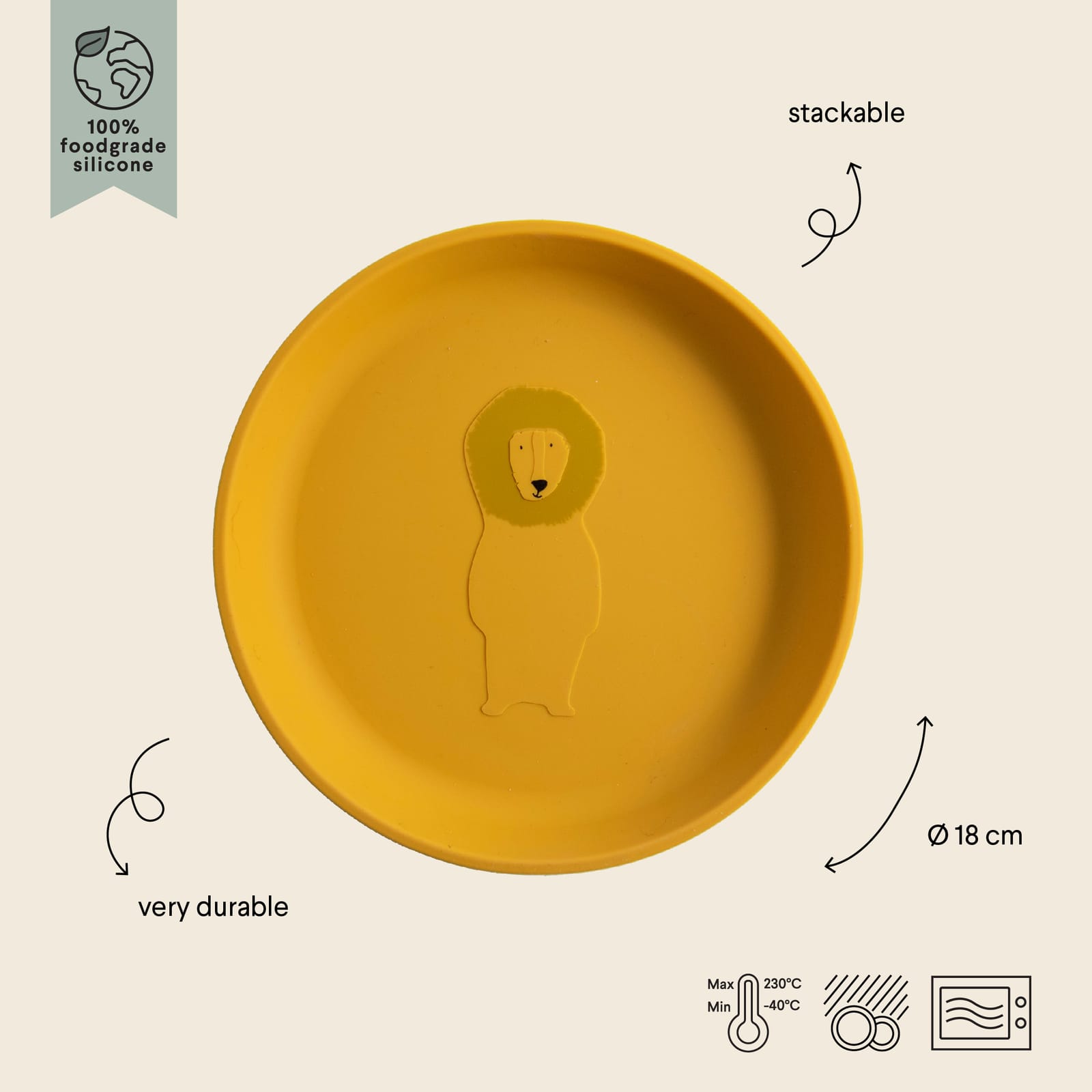 Silicone Plate – Mr Lion