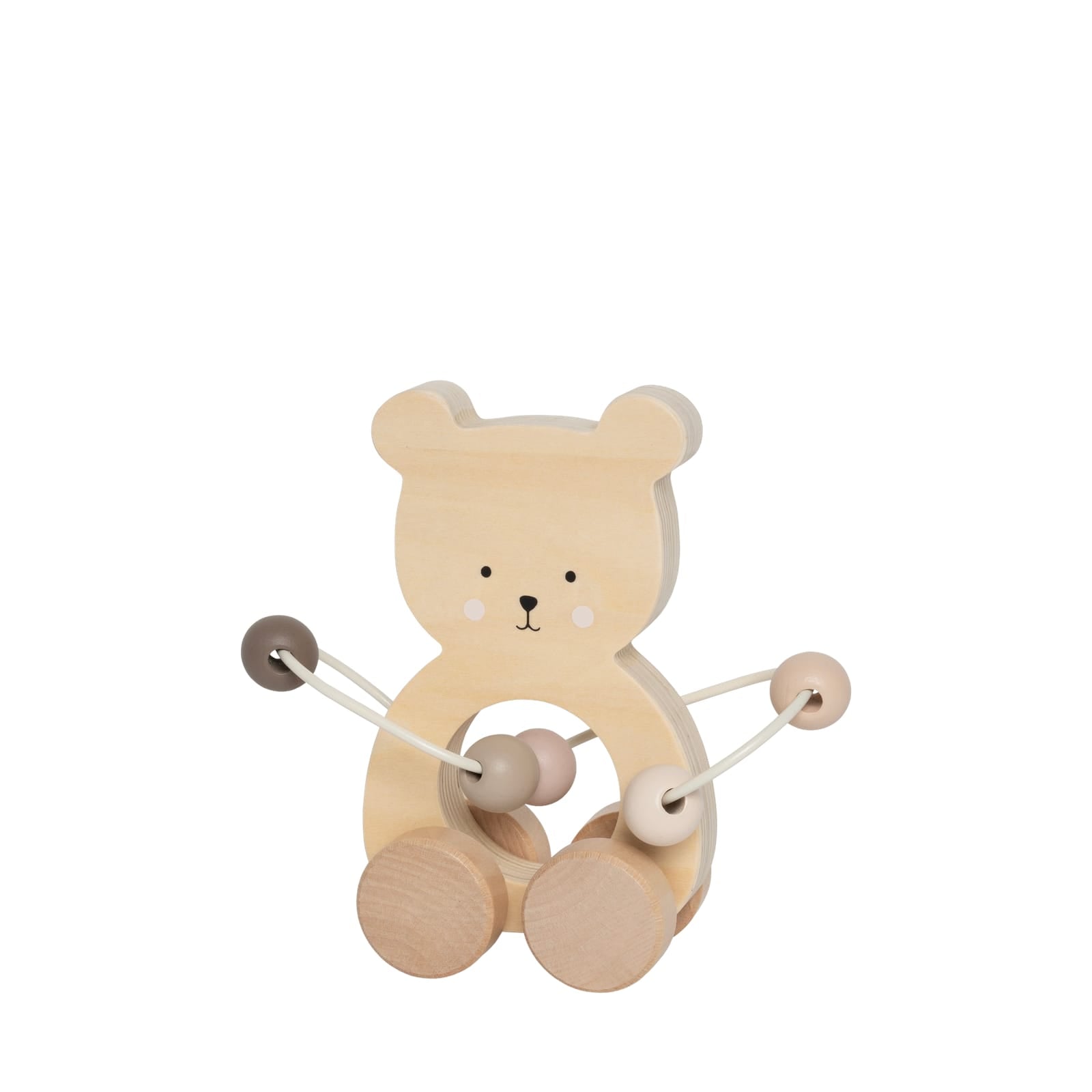 Push Teddy with Bead Maze – Nature