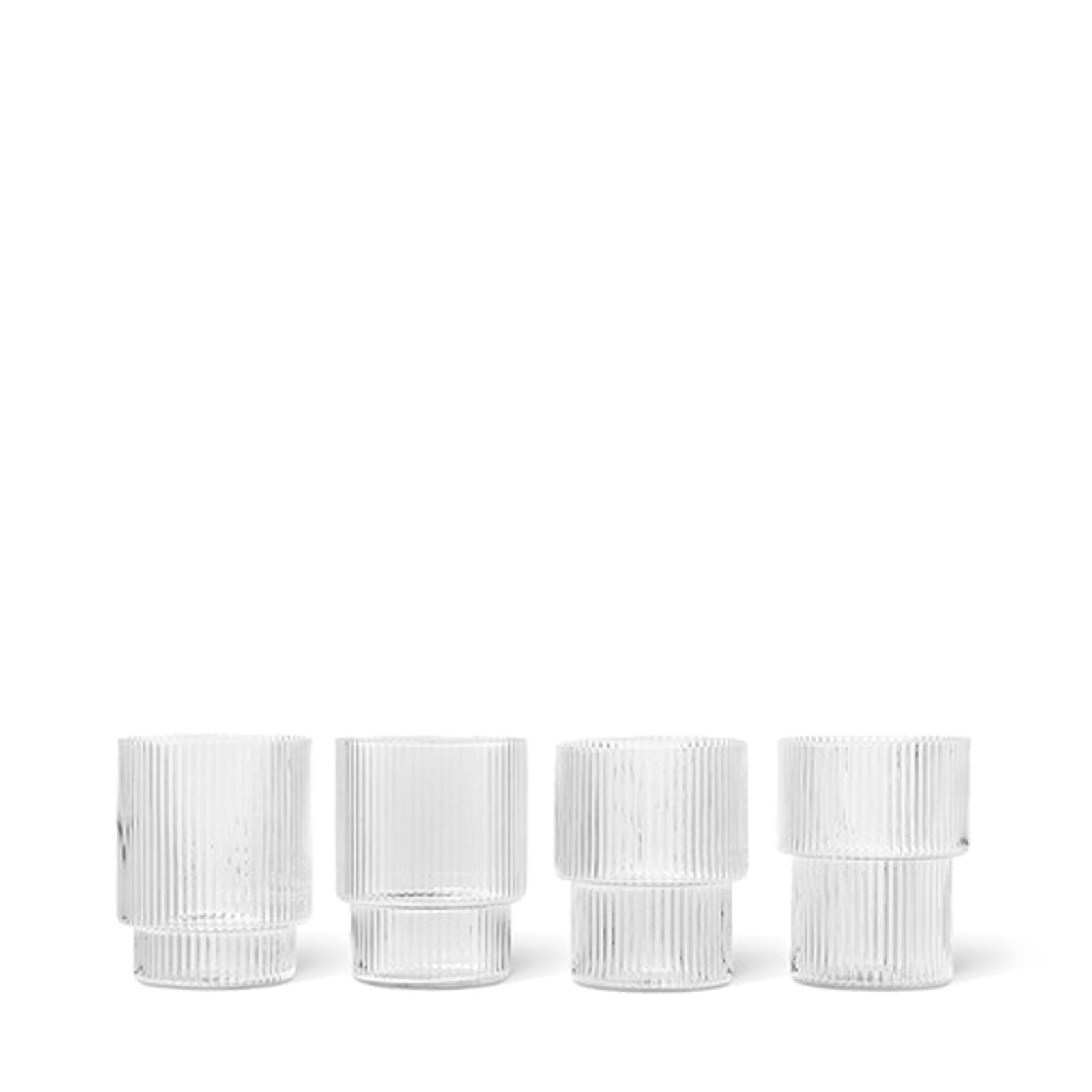 Ripple Glasses – Set of 4 – Clear