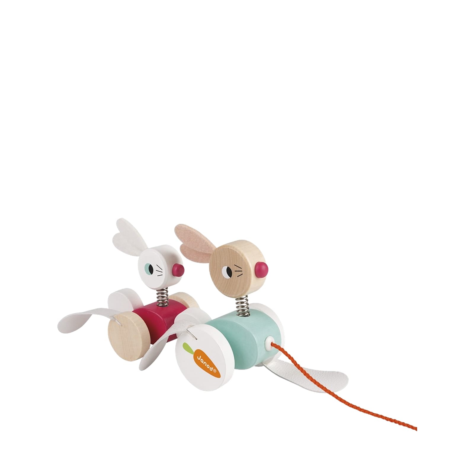 Wooden Pull Along Rabbits