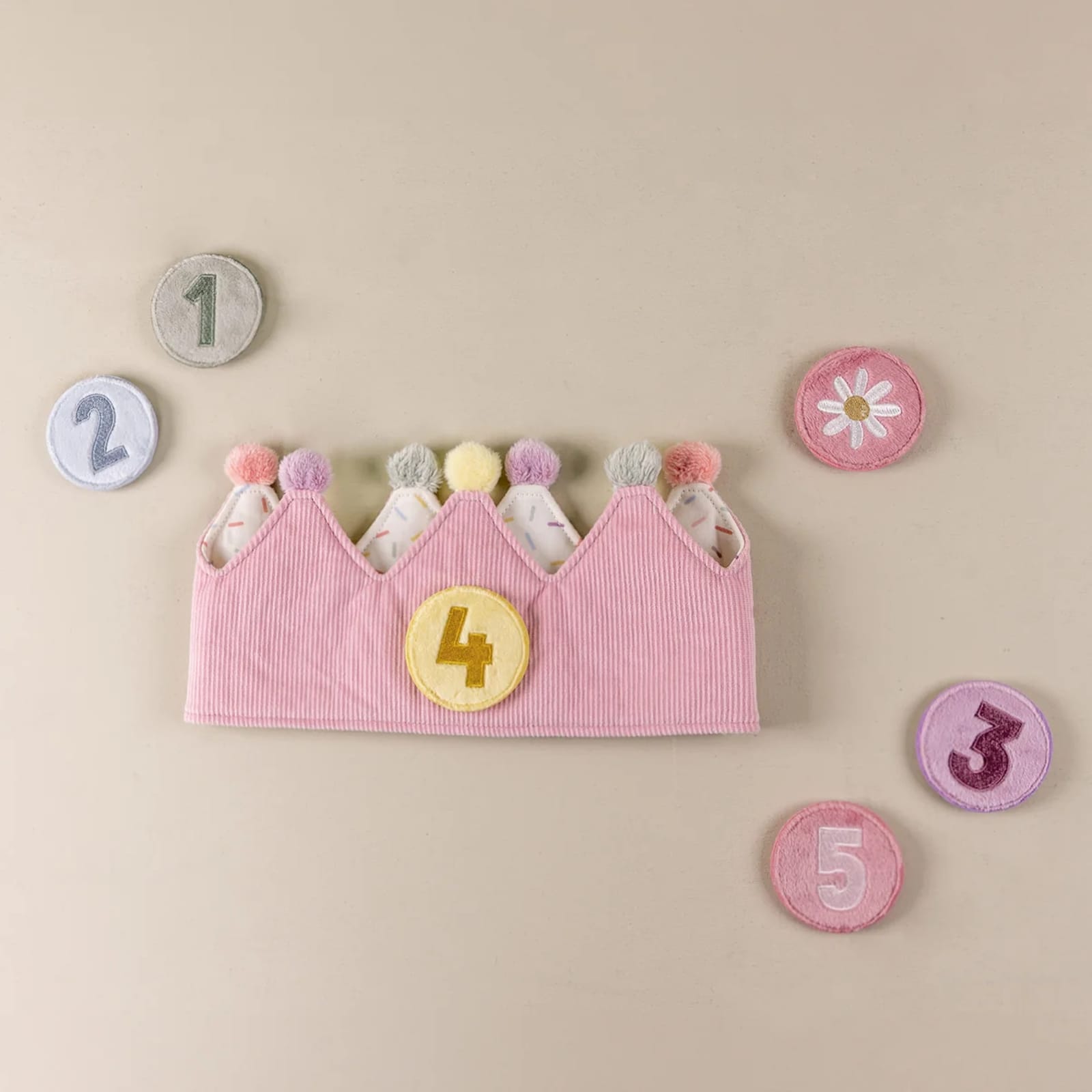 Birthday Crown With Numbers – Pink