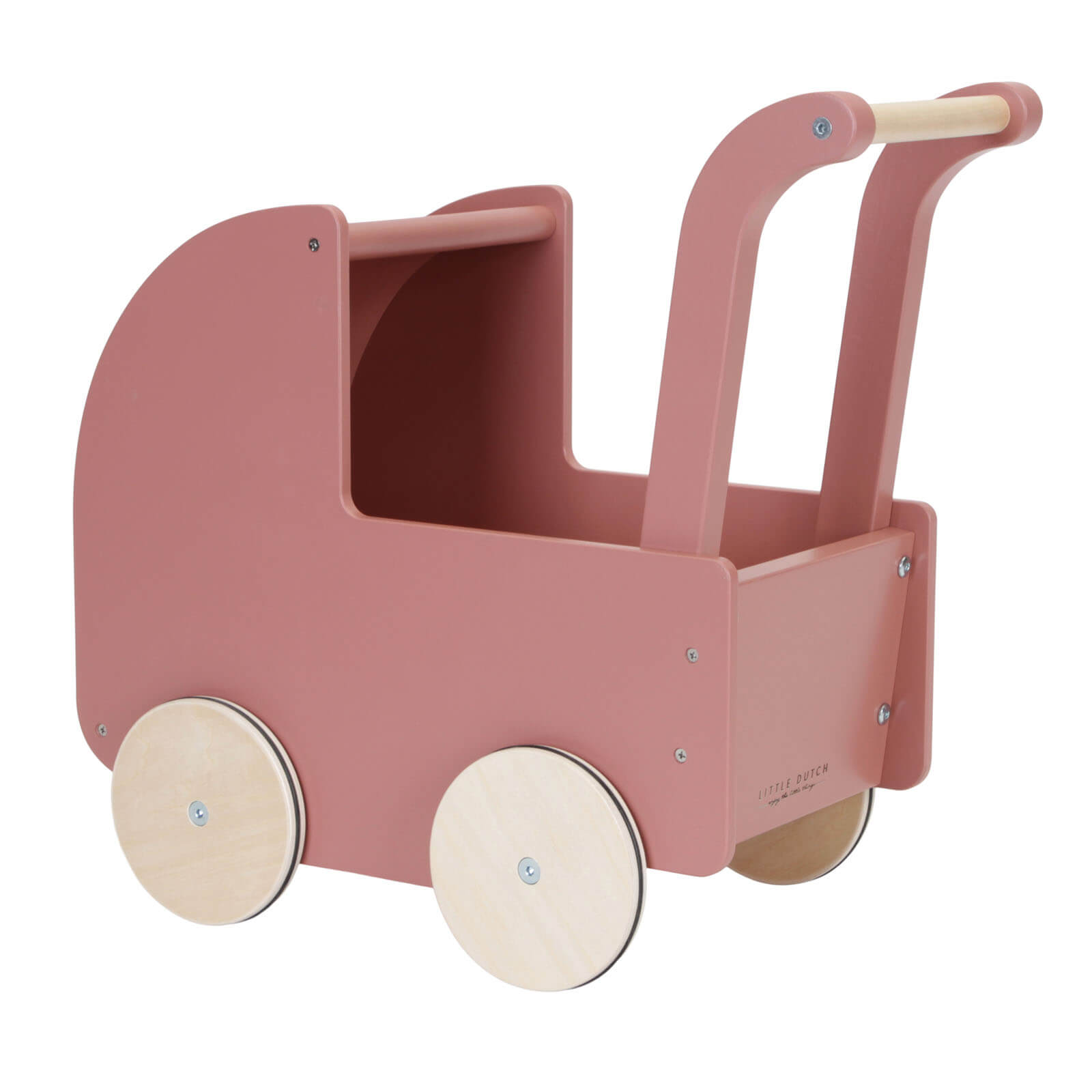 Wooden Doll Pram and Bedding