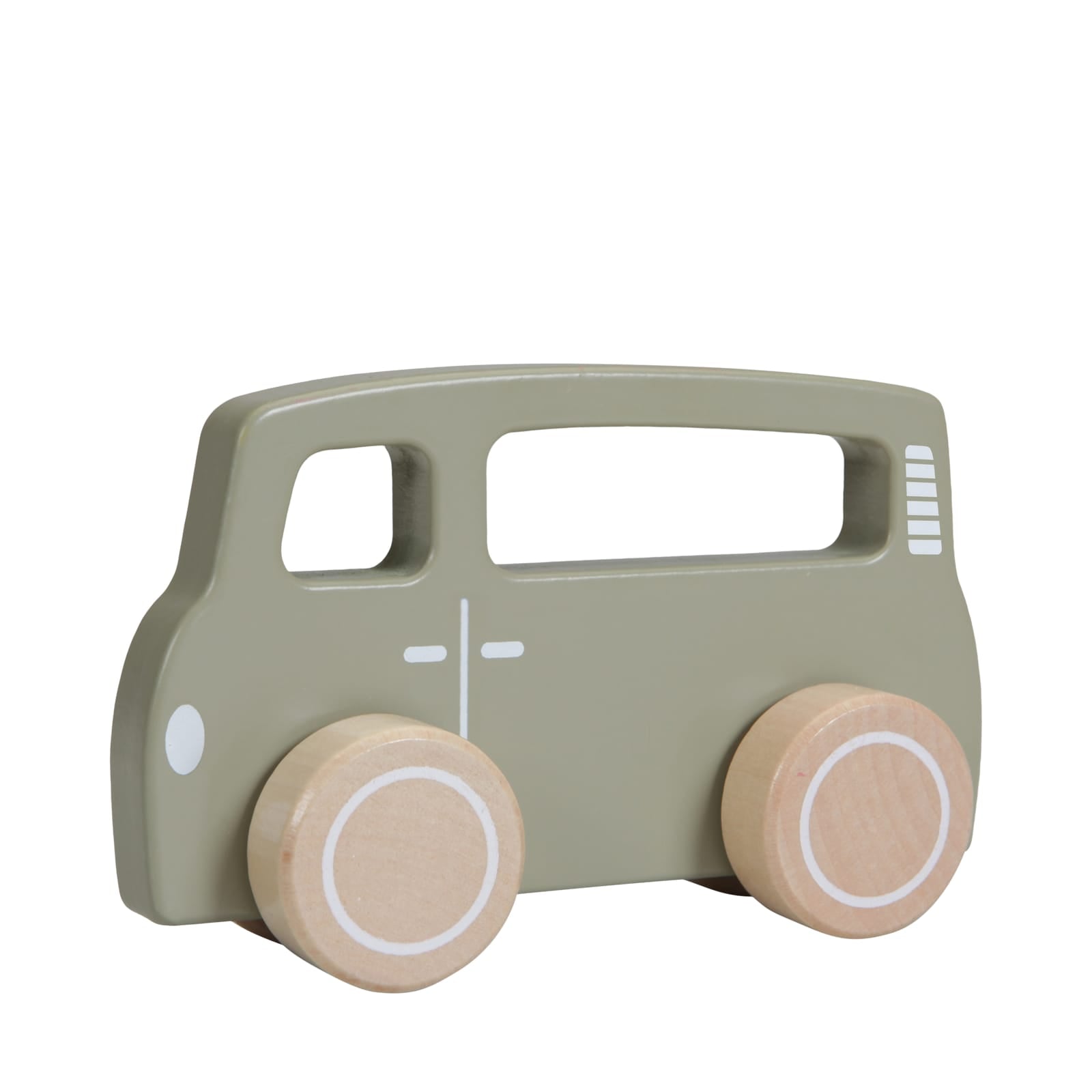 Wooden Toy Van Olive