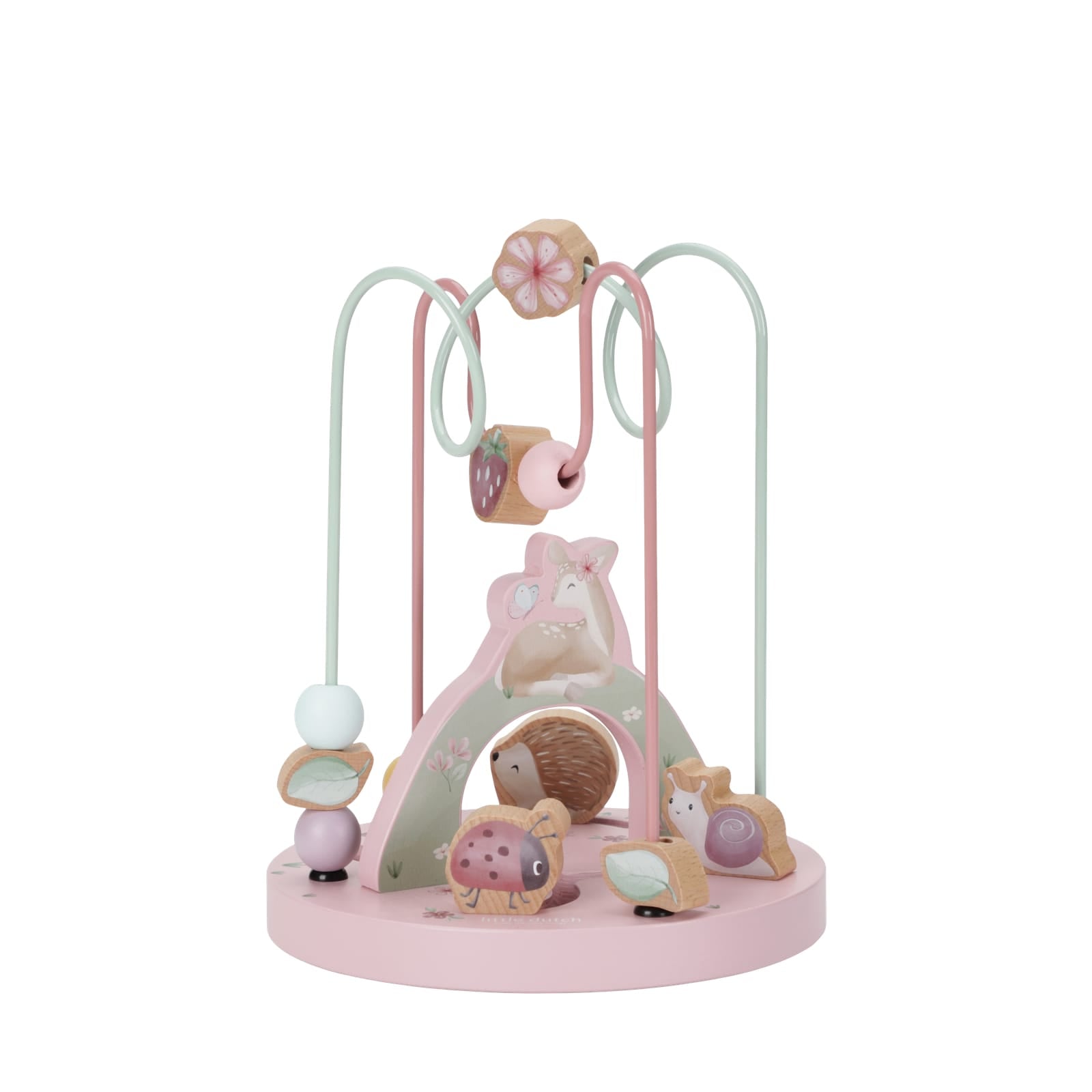 Wooden Large Activity Spiral – Fairy Garden Flowers