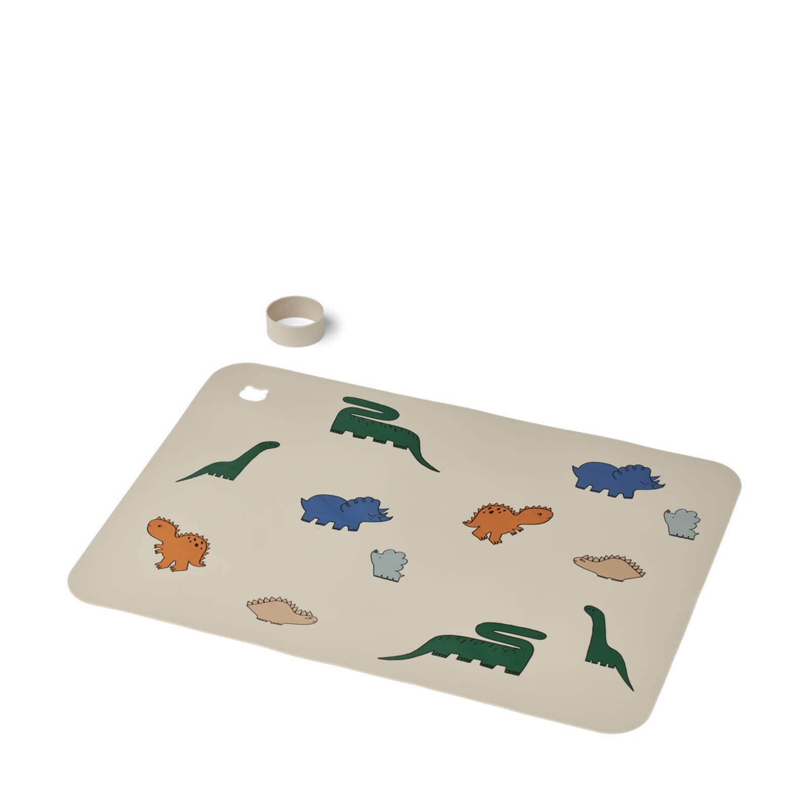 Jude Printed Placemat Dinosaurs / Mist