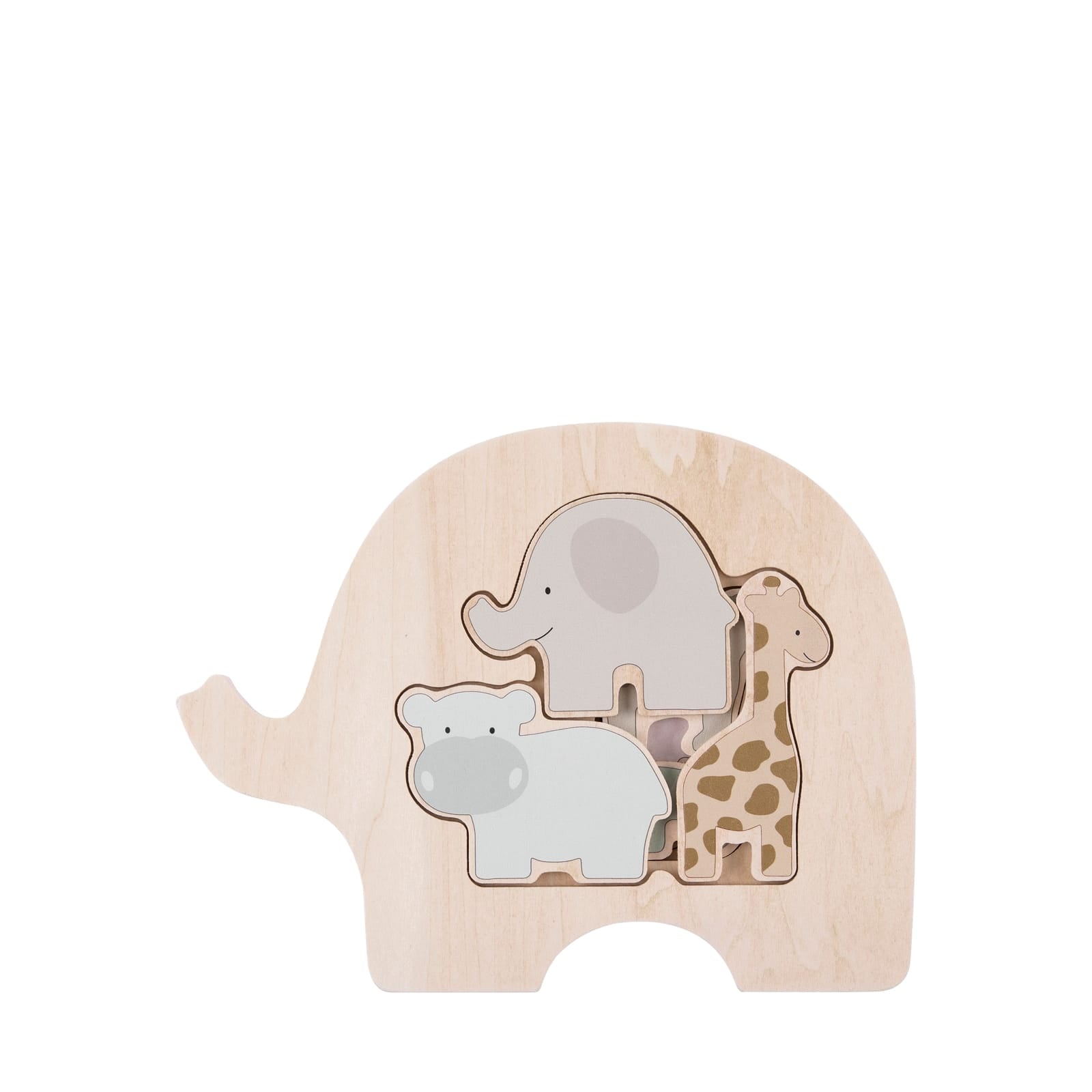 Wooden Layered Puzzle – Safari