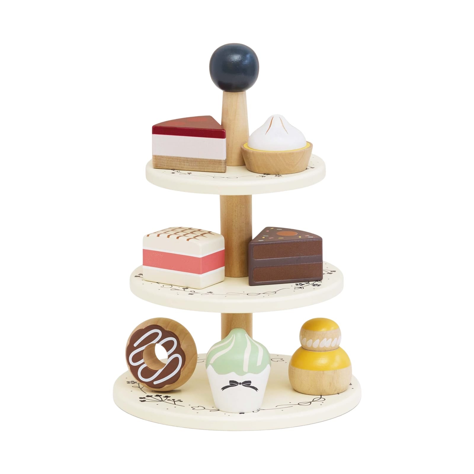 Three Tier Patisserie Cake Stand – 8 Pieces