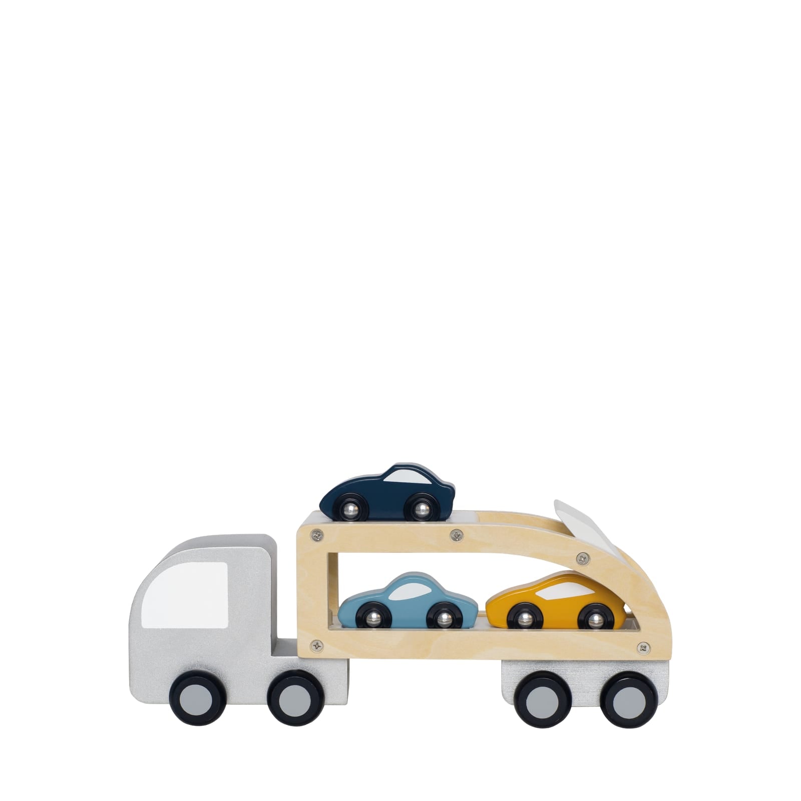 Wooden Trailer with Sports Cars