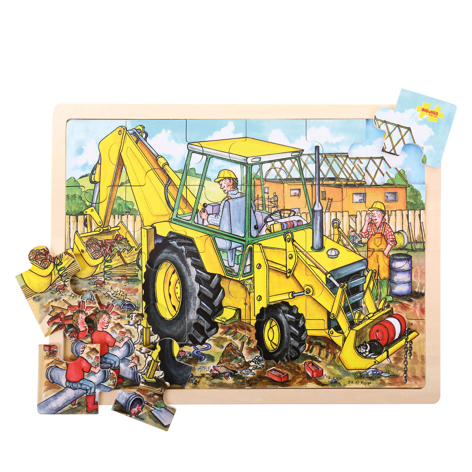 24 Piece Puzzle Tray – Digger