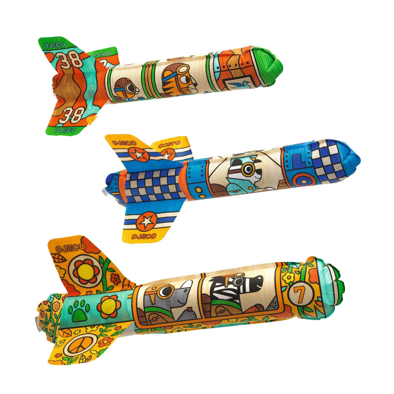 Colour In Craft Set – 3 Blow Up Rockets