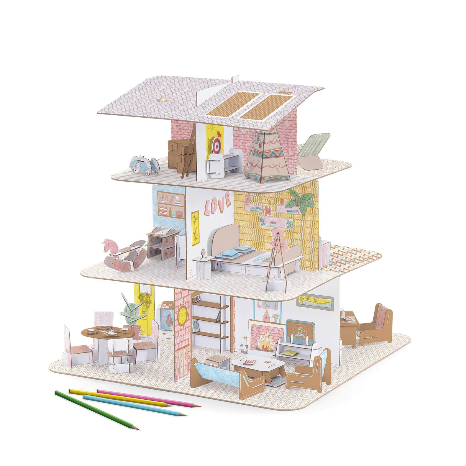 Colour Assemble Play Craft Set – Doll’s House