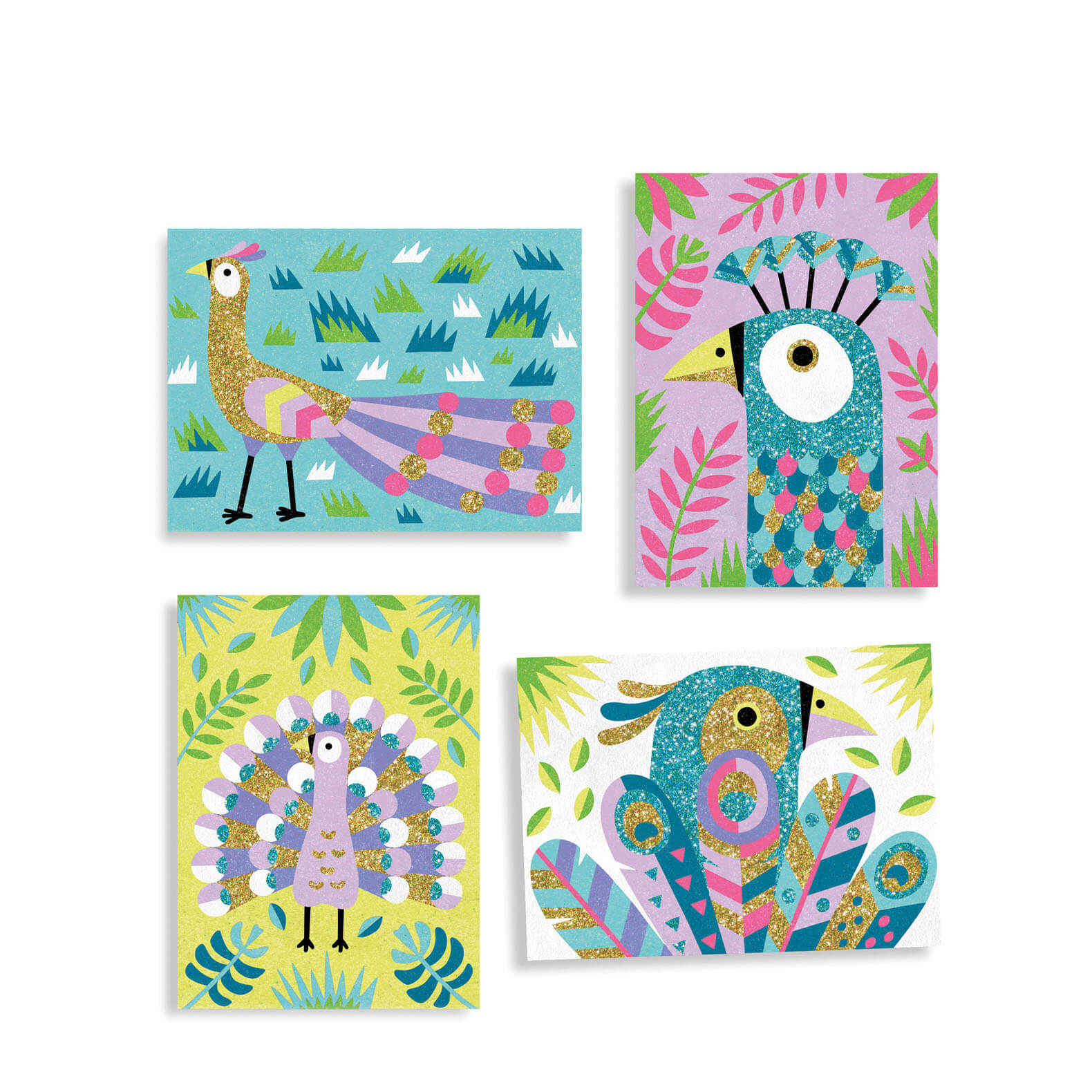 Colour In Glitter Craft Set – Dazzling Birds