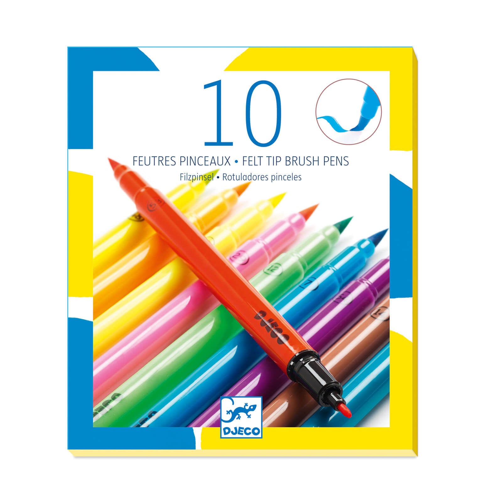 10 Double Ended Felt Brushes – Pop Colours