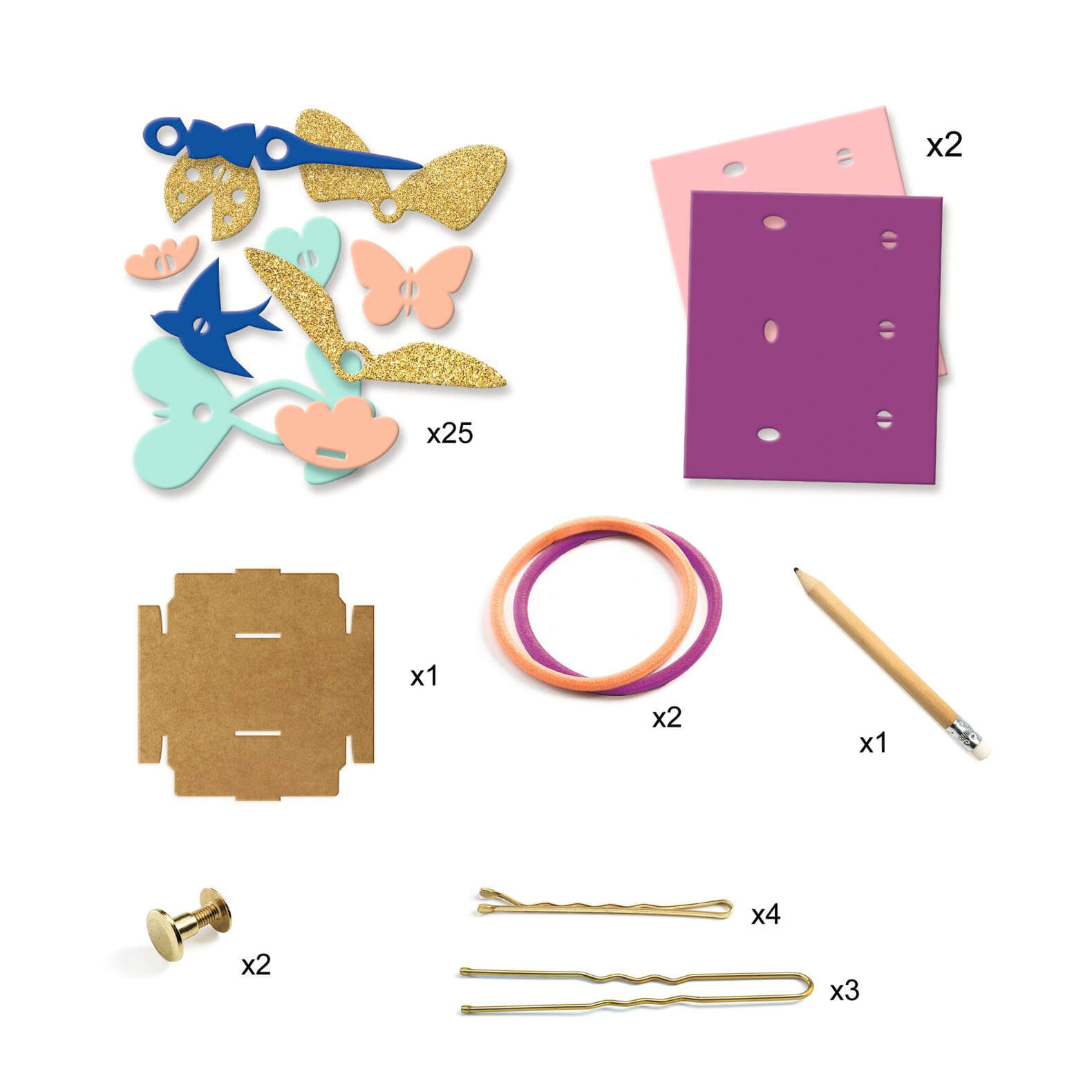 Artistic Plastic Craft Set – Hair Accessories