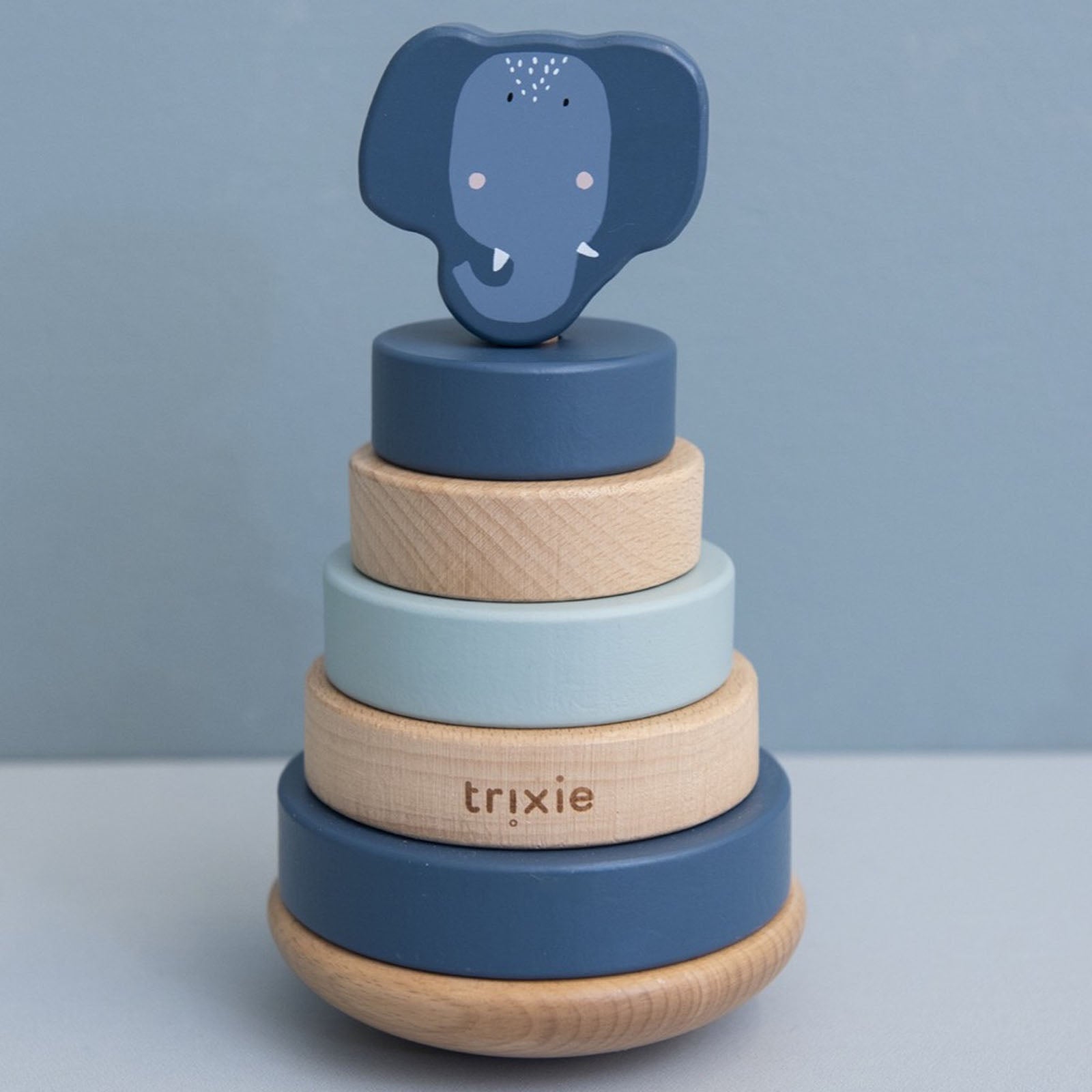 Wooden Stacking Toy – Mrs Elephant