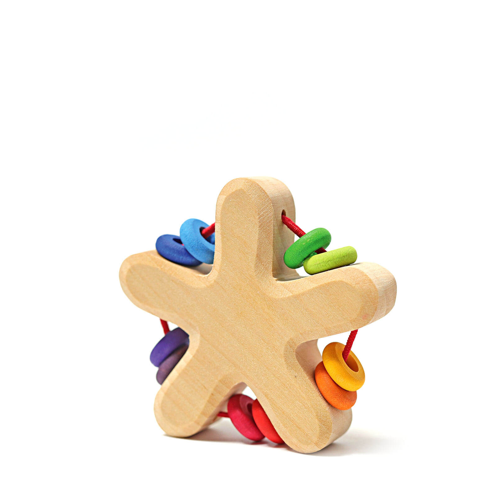 Wooden Rainbow Star