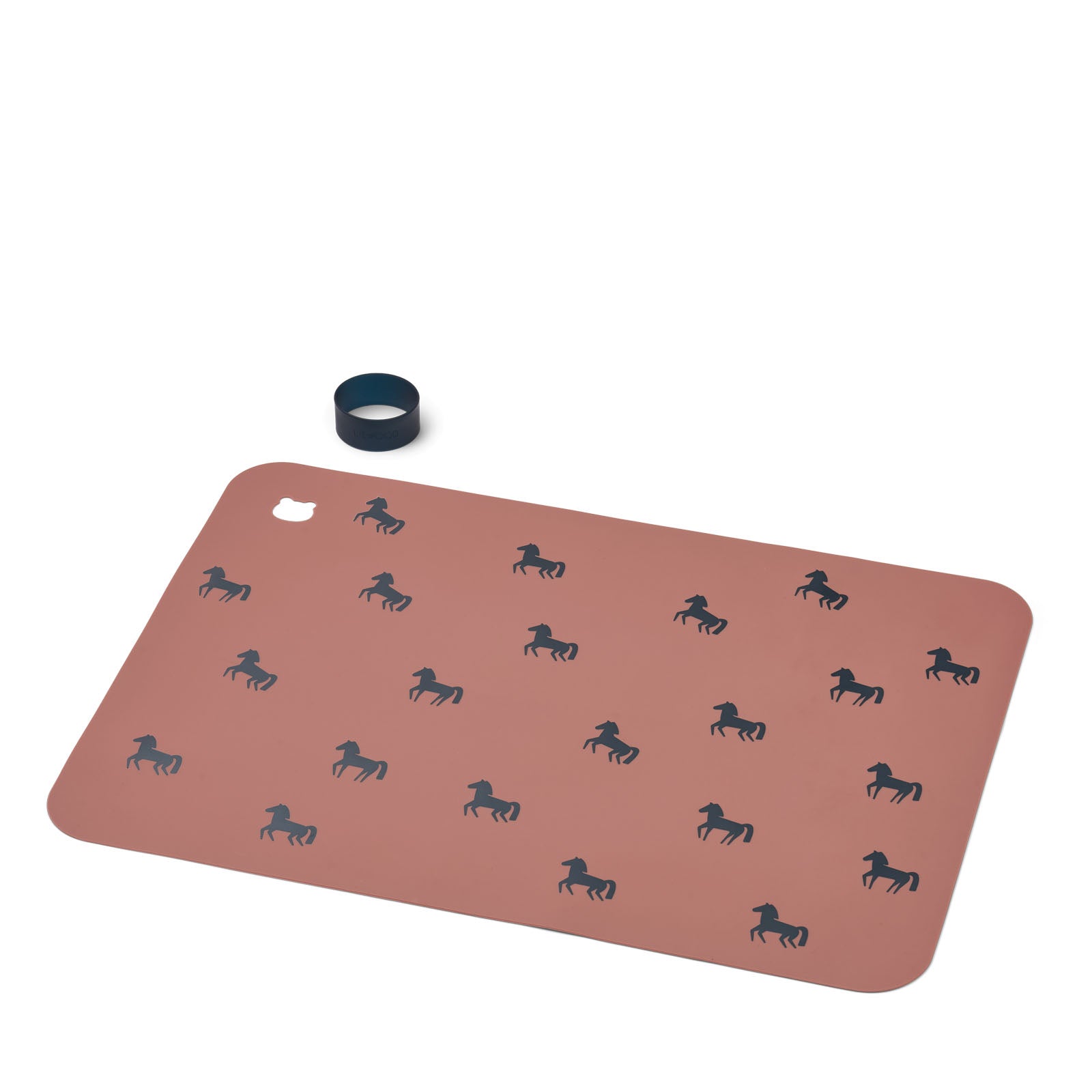 Jude Printed Placemat Horses / Dark Rosetta