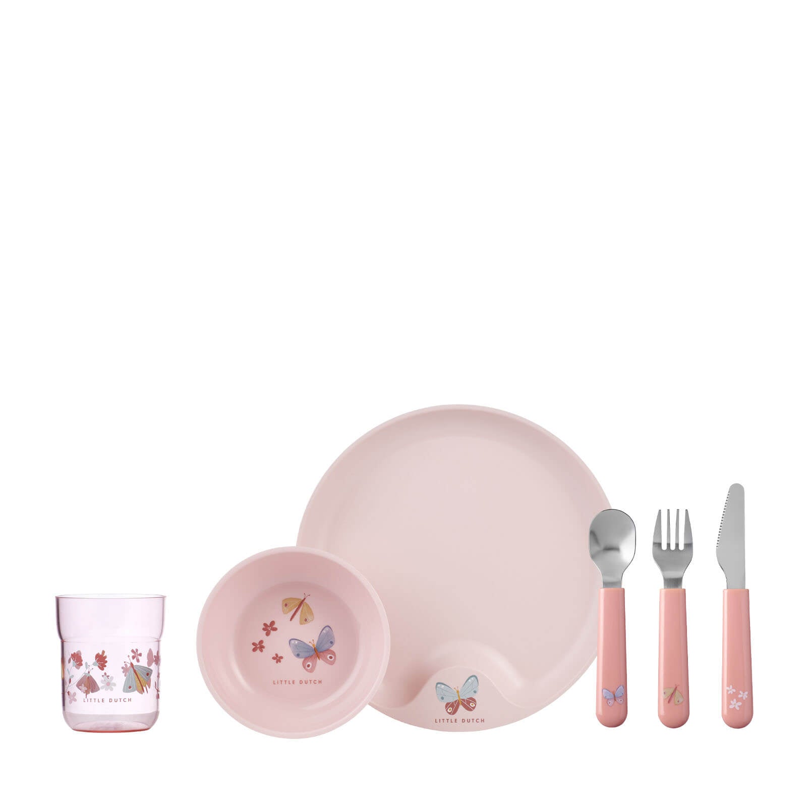 Children’s Dinnerware 6 Piece Set – Flowers and Butterflies