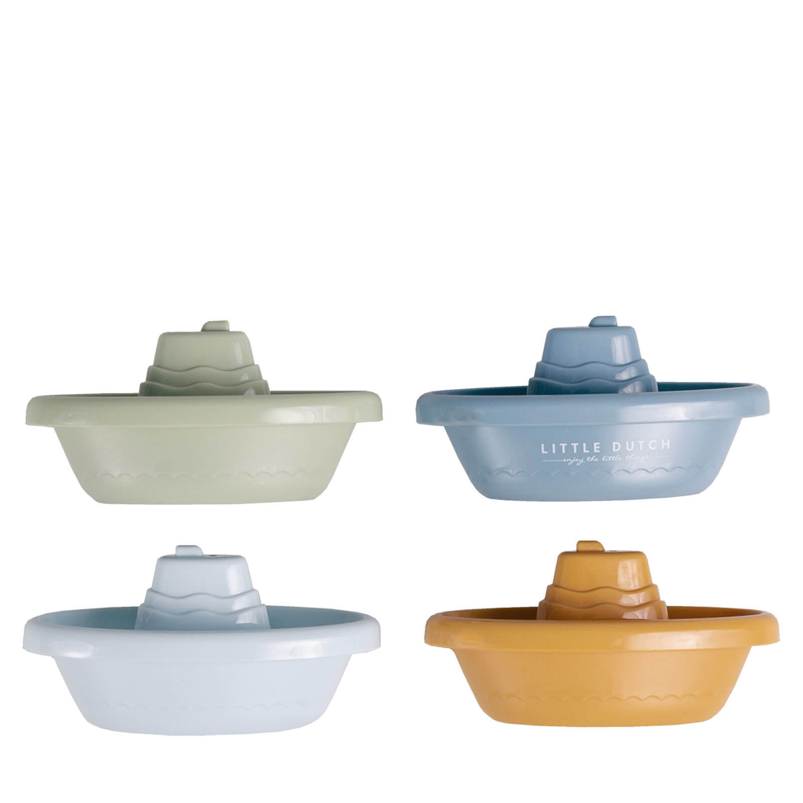 Stackable Bath Boats Blue