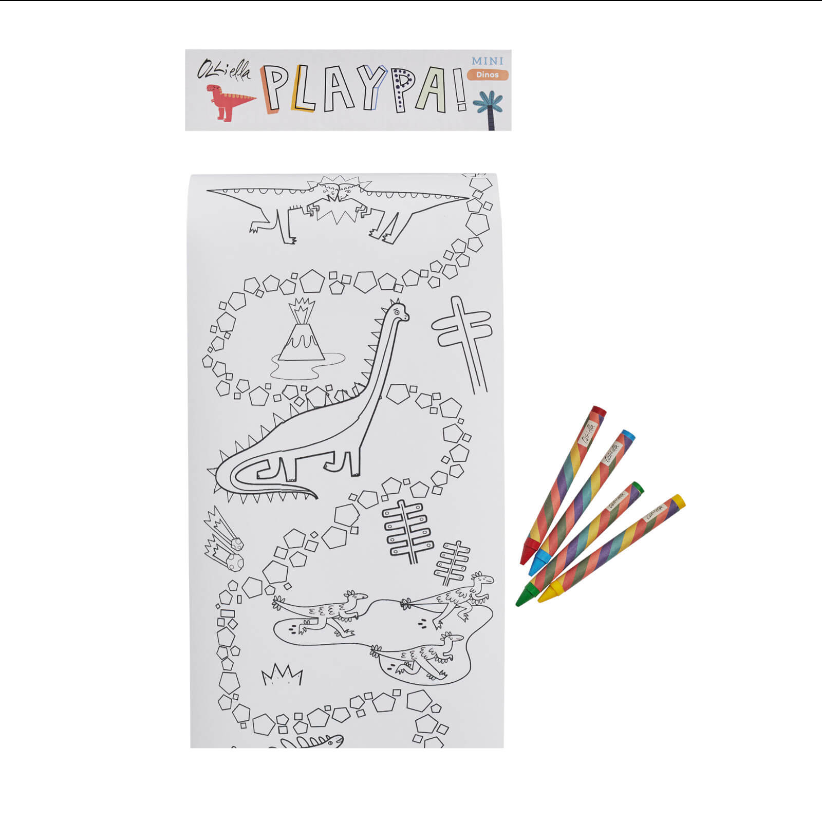 Colouring Paper Roll – Dino